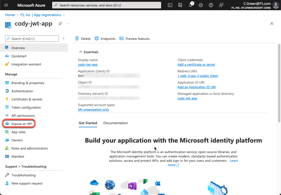 Expose an API